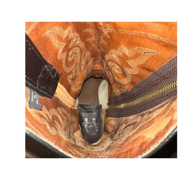 Double H Men's Multi Color Side Zip Up Boots Size 11 D Leather Distressed Boots - Picture 9 of 10